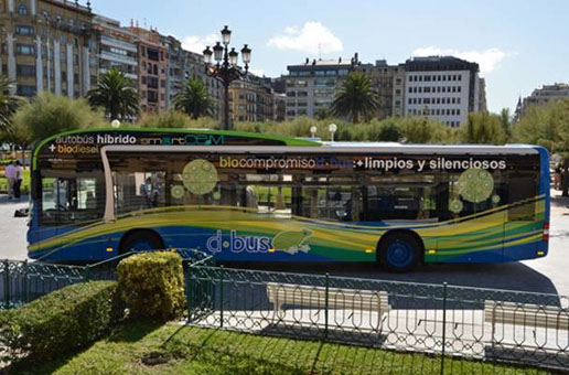 Autobús híbrido en San Sebastián