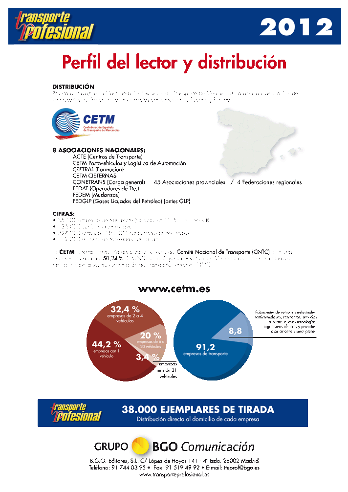 Tarifas Revista Transporte Profesional 2012