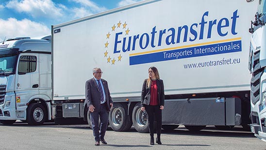 Ceferino Riquelme gerente y Consuelo Riquelme, la directora de Recursos Humanos de Eurotransfret Ceferino Riquelme gerente y Consuelo Riquelme, la directora de Recursos Humanos de Eurotransfret
