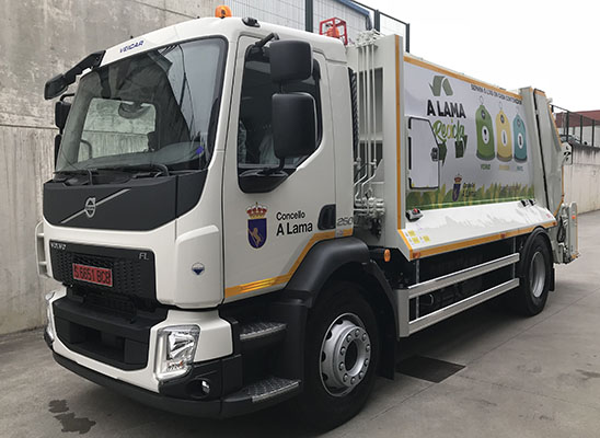 Transmisiones Allison para ayuntamientos gallegos camión Volvo equipado con Allison Transmission