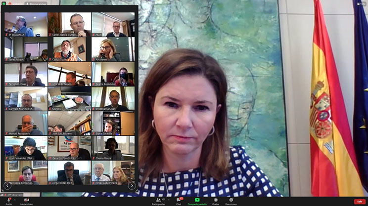 Asamblea General CETM María José Rallo, secretaria general de Transportes