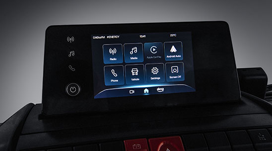 Nuevo Iveco Eurocargo Pantalla de infoentretenimiento de 7 pulgadas