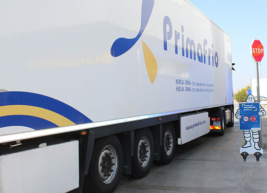 Colaboración Primafrio-Michelin Neumáticos Michelin para la flota de Primafrio