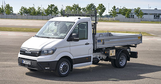 Volquete Meiller del MAN TGE manmunich3