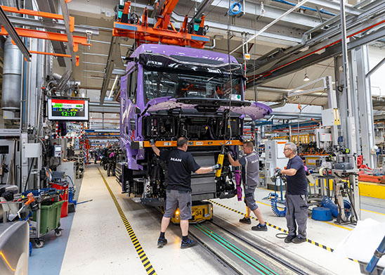 La factoría de MAN en Munich, a pleno rendimiento produccionman2