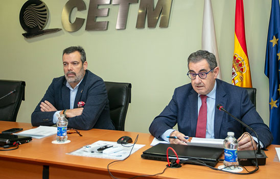 Carmelo González, junto al director de Comunicación de la CETM, Dulsé Díaz rpcetm4