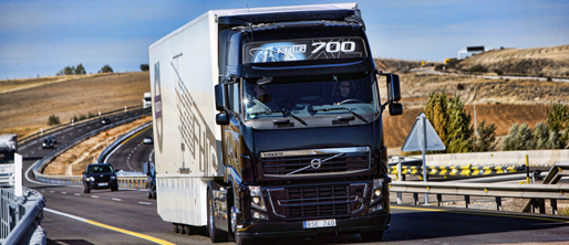 Volvo Camión Volvo en la carretera