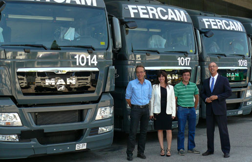 MAN Truck & Bus Center de Barcelona ha entregado a transportes Fercam doce tractoras TGX
