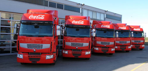Camiones Renault Premium Ruta de Coca-cola