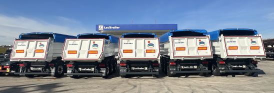 Urbyma refuerza su flota con 8 semirremolques basculantes Lecitrailer