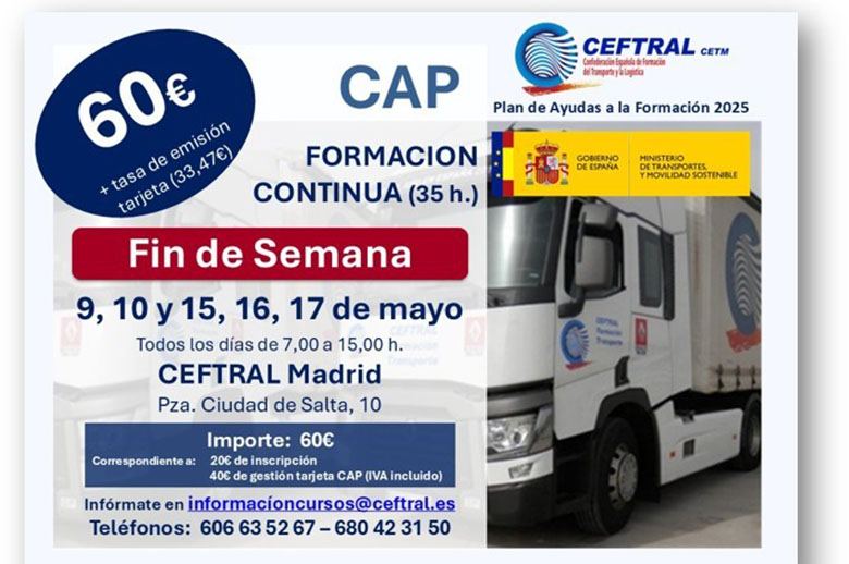 Curso CAP de CEFTRAL para mayo