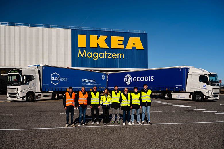 Volvo Trucks, IKEA, GEODIS y KLOG, comprometidos en electrificar el transporte en Cataluña