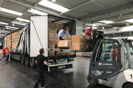 Carga y descarga en un almacén