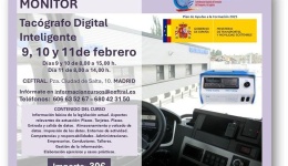 Curso CEFTRAL de monitor de tacógrafo digital inteligente para febrero