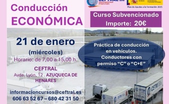 Curso de conducción económica de CEFTRAL para enero