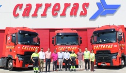 Carreras refuerza su flota con 118 tractoras Renault Trucks sostenibles
