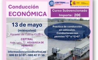CEFTRAL organiza un curso subvencionado de conducción económica en Azuqueca de Henares