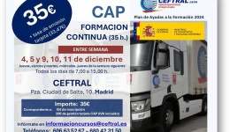 Curso CAP de CEFTRAL para la primera quincena de diciembre