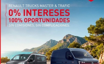 Renault Trucks apuesta por Trafic y Master con financiación al 0%*