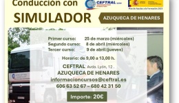 Cursos de conducción con simulador de CEFTRAL para marzo-abril
