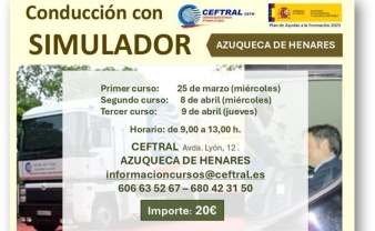 Cursos de conducción con simulador de CEFTRAL para marzo-abril