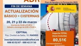Curso de Actualización ADR Básico + Cisternas en Madrid – Marzo 2025
