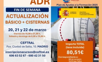 Curso de Actualización ADR Básico + Cisternas en Madrid – Marzo 2025